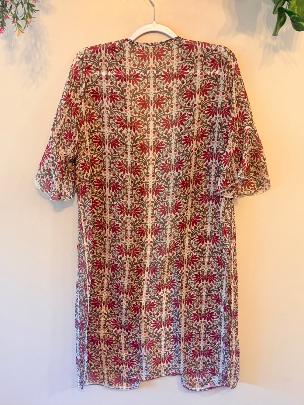 Boho Floral Duster Kimono Cardigan | Cottagecore Festival Layer - Picture 4 of 5